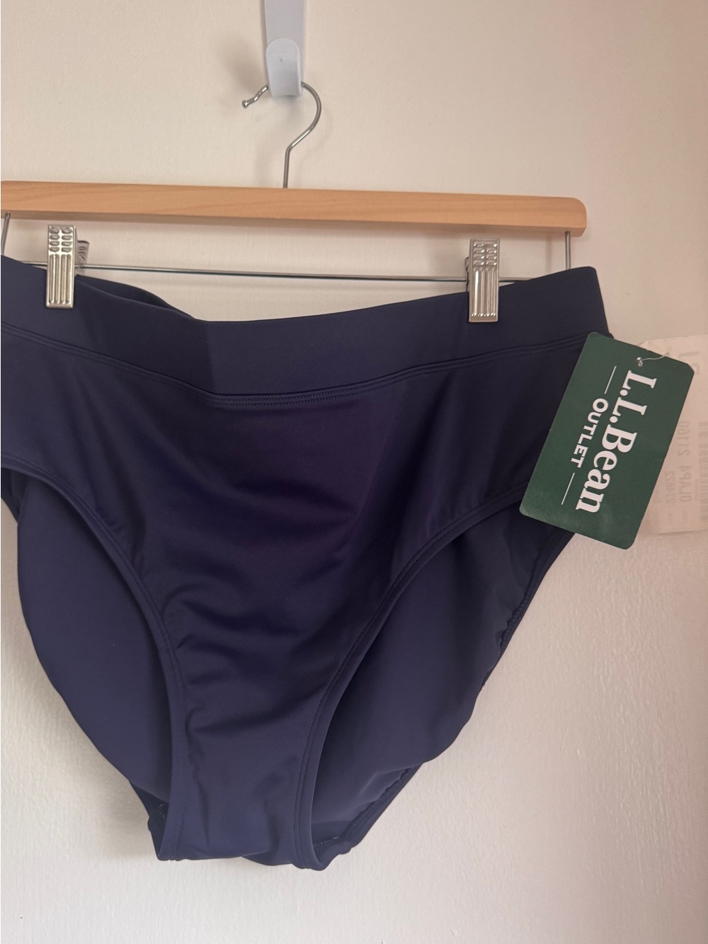 L.L. Bean Navy High-Rise Tankini Bottoms